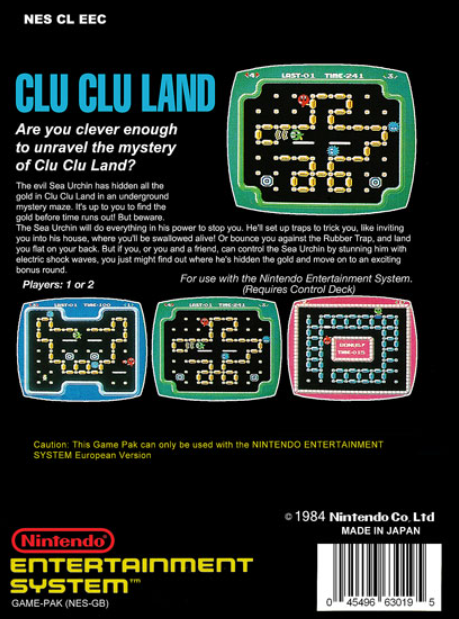 Clu Clu Land (Family Computer, FDS, NES) (gamerip) (1984